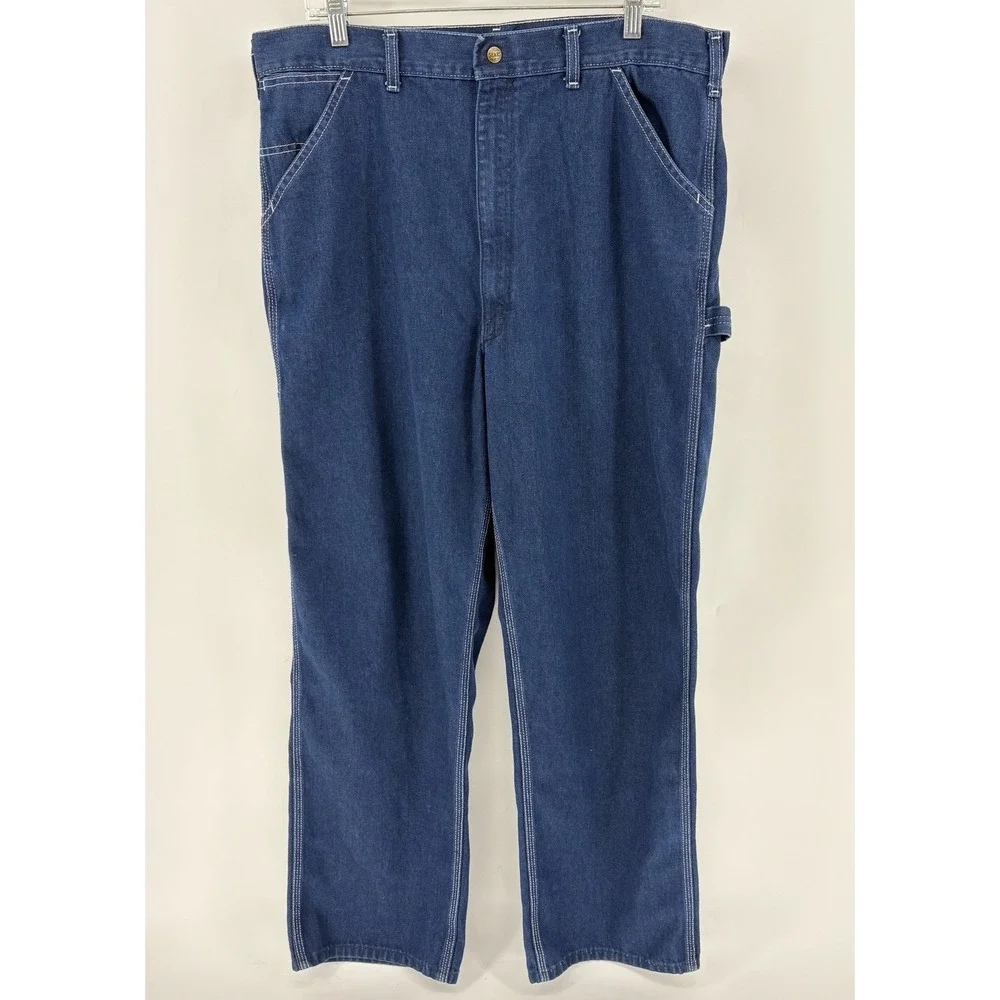 Vintage Sears Perma-Prest Workwear Carpenter Jeans USA Union Made Men's 36x32